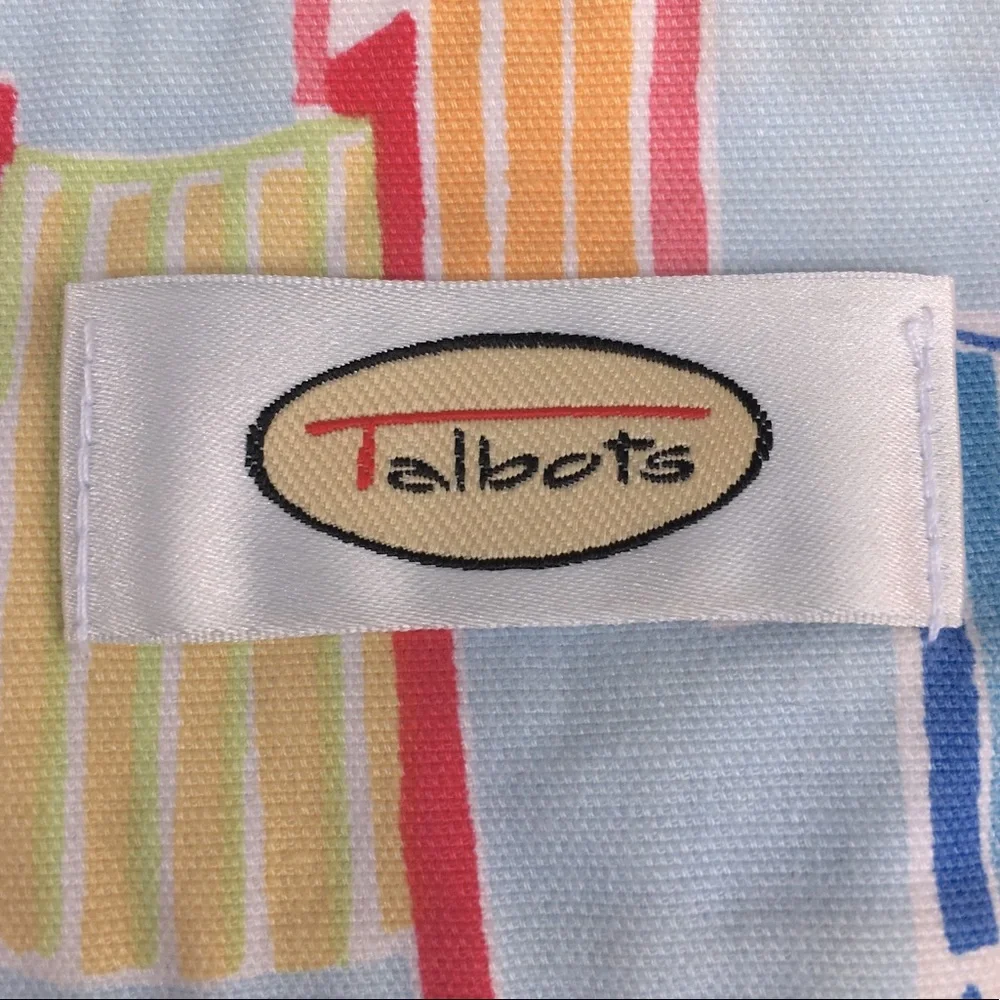 TALBOTS TROPICAL BEACH PATCHWORK SKIRT